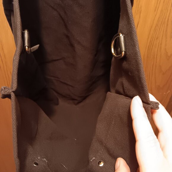 Ralph Lauren Fragrances chain tassel cotton canvas XL shoulder tote purse - Picture 8 of 12